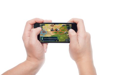 Pavlograd, Ukrayna - 31 Ekim 2014: War of Nations Gree'nın olduğunu 