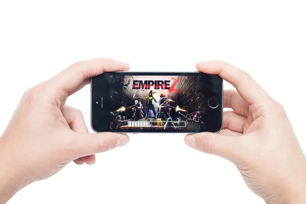 IPhone 5s with Empire Z app — Stock Photo, Image