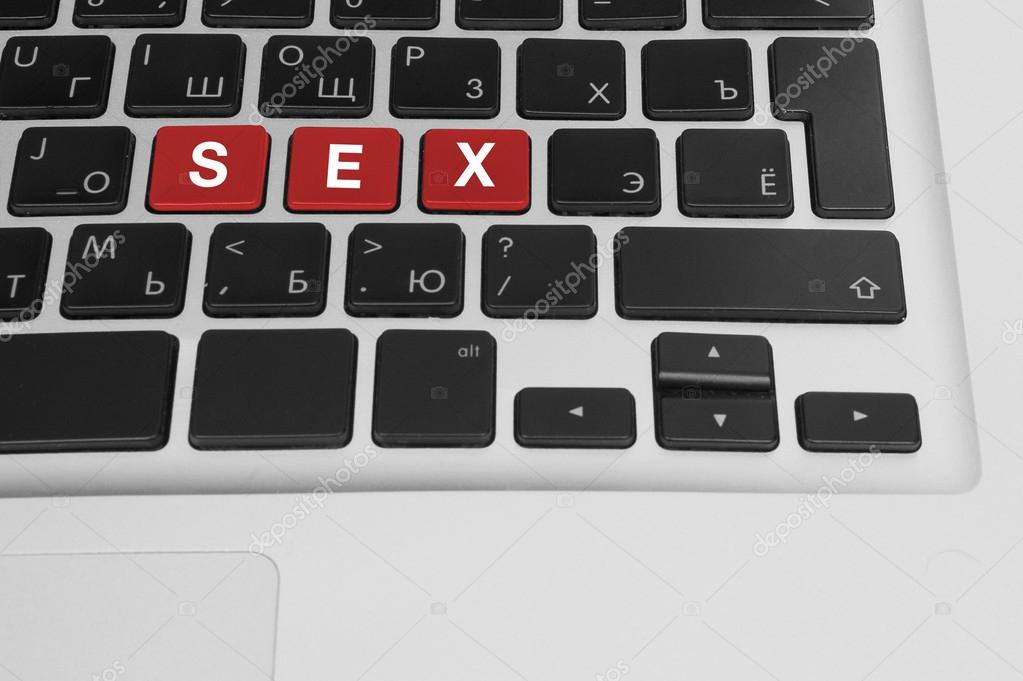 Online porn concept. sex buttons on the computer keyboard Stock Photo by  Â©vdovichenko 60213545