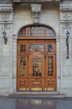 Lviv, Ukrayna eski vintage giriş kapısı