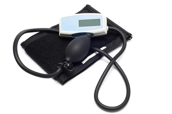 Blood pressure monitor isolated on white — Stock Photo, Image