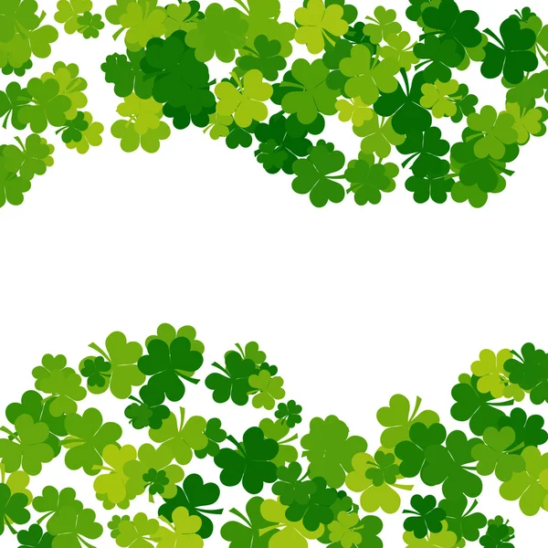 Fond Saint-Patrick en couleurs vertes avec place pour le texte — Photo