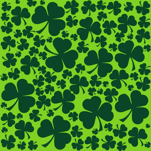 St. Patrick'ın gün arka planda yeşil renkler. Seamless modeli — Stok fotoğraf