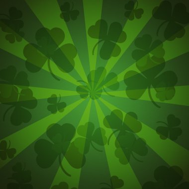 St. Patrick'ın gün arka planda yeşil renkler. Seamless modeli