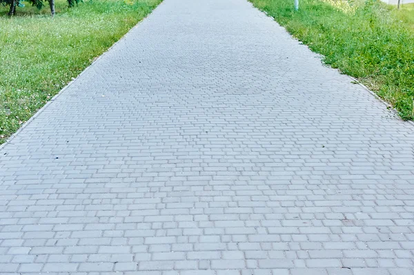 Cobblestone estrada de pavimento — Fotografia de Stock