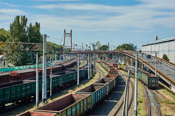 Odessa infraestructura ferroviaria portuaria — Foto de Stock