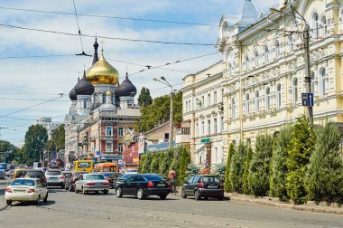 Trafik jam Odessa yolda.