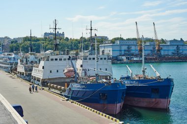 Odessa port gemi geldi