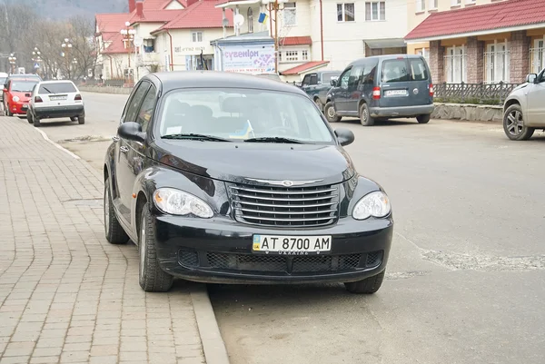 Black automobile Chrysler PT Cruiser Stock Picture