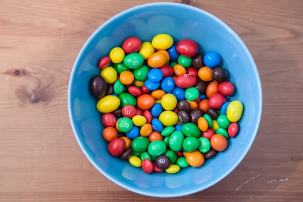 Bowl of m&m's candies Royalty Free Stock Photos