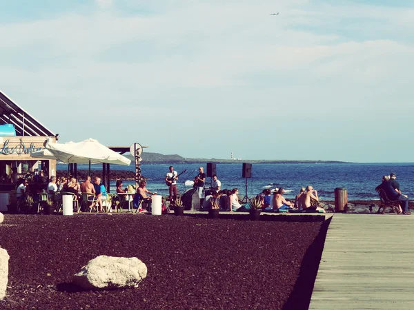 Teneriffa Südpromenade chiringuito — Stockfoto