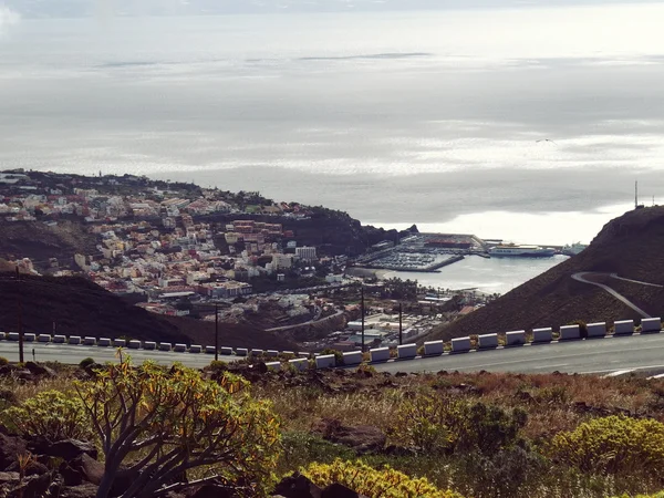 San sebastian de la Gomera Nézőpont, Kanári-szigetek, Spanyolország — Stock Fotó