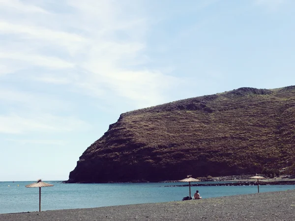 카나리아 제도 해변 절벽 라 Gomera 스페인 — 스톡 사진