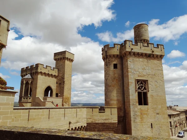 Palais royal de la ville d'Olite Navarre Espagne — Photo