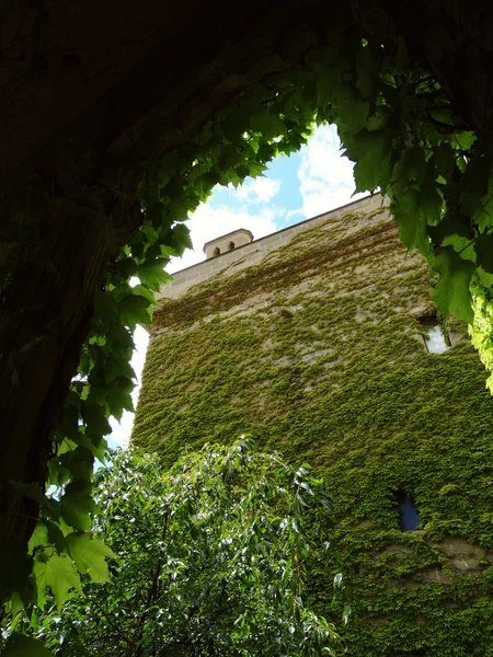 Palastschloss der olithischen Gärten Navarra Spanien — Stockfoto