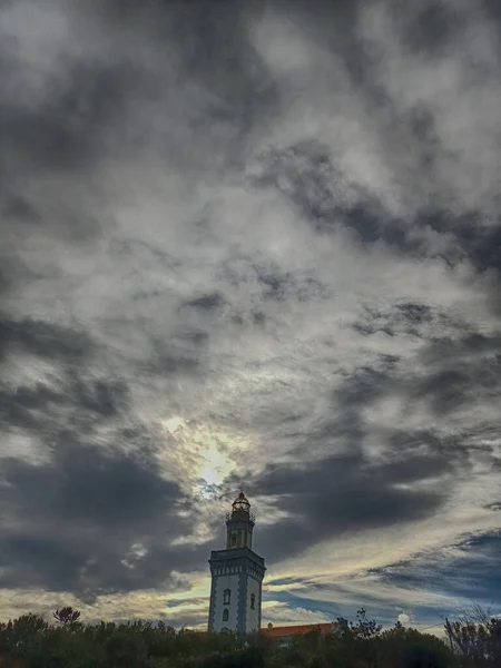 Hondarribia Lighthouse Located Spain France Border Viewpoint — Stock Photo, Image