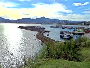Kuzey İspanya 'daki Hondarribia Güzel Köyü
