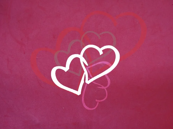 Pink Background Valentines Hearts — Stock Photo, Image