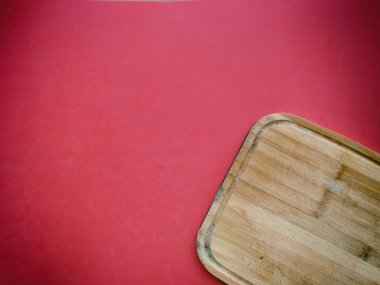 Kırmızı Duvar Üzerinde Aşçılık Konsepti  