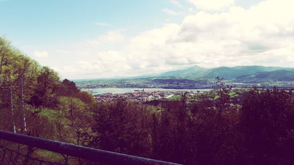 País Vasco Francia Vista Fronteriza — Foto de Stock