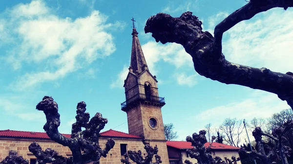 Wieża kościoła w kraju Basków Guadalupe — Zdjęcie stockowe
