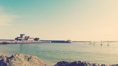 Eski liman Kalesi Saint Jean de Luz ile