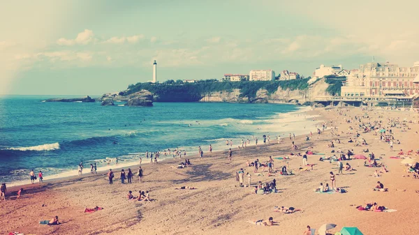 Biarritz plaj sahnesi