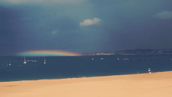 Rainbow at Hondarribia Sky — Stock Photo, Image