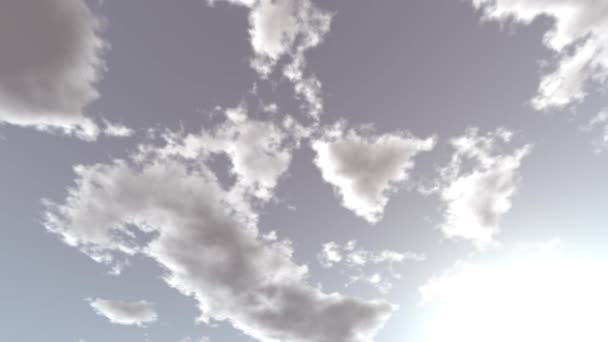 Bewegende wolken achtergrond video — Stockvideo
