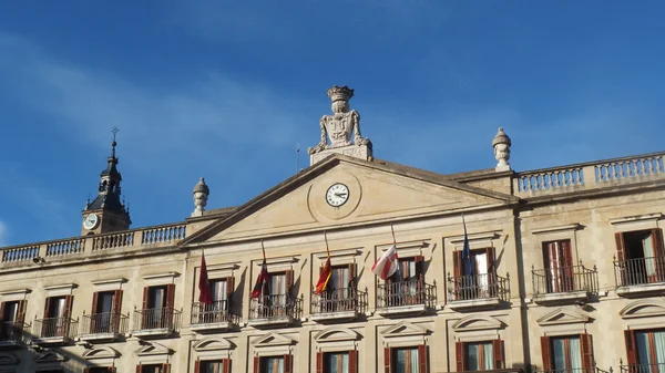 TownHall budova Španělsko náměstí Vitoria Gasteiz — Stock fotografie