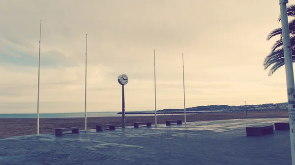 Hondarribia Fuenterrabia Horloge de plage — Photo