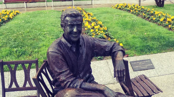 Escultura de Luis Mariano en Irún España — Foto de Stock