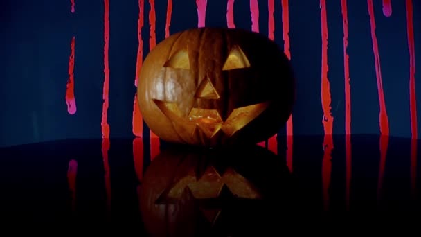 Calabaza de Halloween Scarry — Vídeo de stock