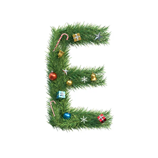 Weihnachten Alphabet Buchstabe Illustration — Stockfoto