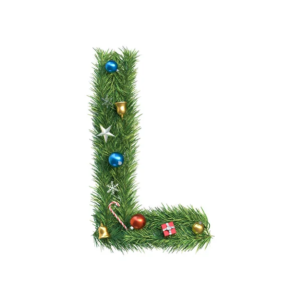 Weihnachten Alphabet Buchstabe Illustration — Stockfoto