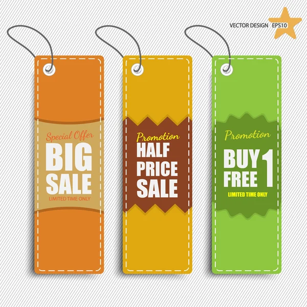 Set of tags for sale. — Stock Vector