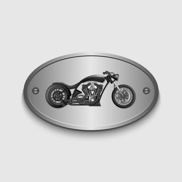 Vintage motorfiets sign.vector — Stockvector