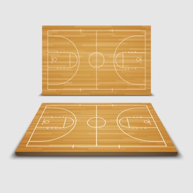 Vektör basketbol Field.vector