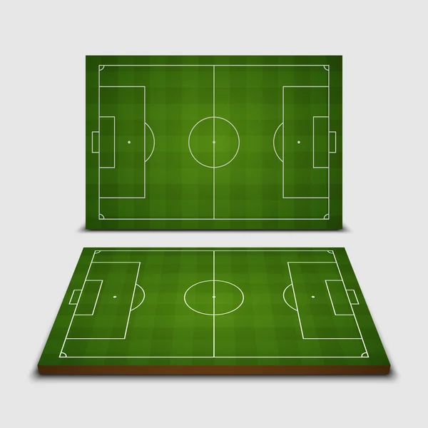 Campo di calcio - Illustrazione vettoriale — Vettoriale Stock