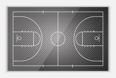 Vektör basketbol Field.vector