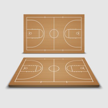 Vektör basketbol Field.vector
