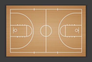 Vektör basketbol Field.vector