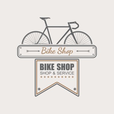 Bisiklet dükkanı logo design.vector