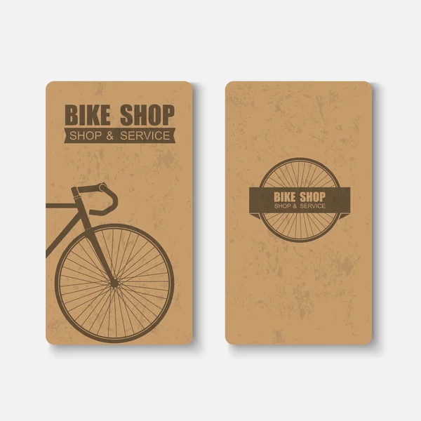 Tarjeta de visita bicycle.vector — Vector de stock