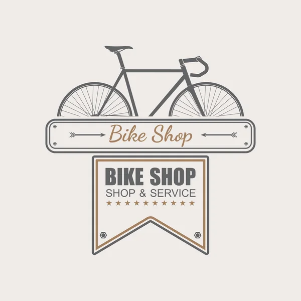 BIKE SHOP logo design.vector — Stock Vector