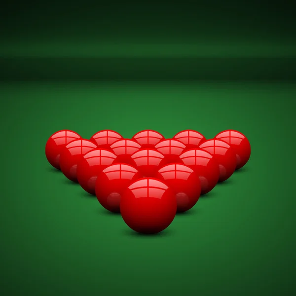 Snooker ball sur snooker table.vector — Image vectorielle