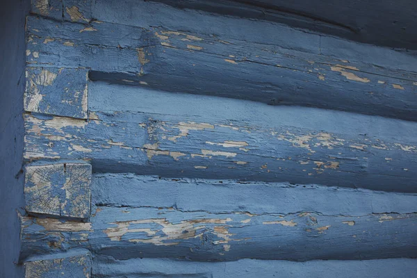 Close up detail of log cabin house.Vlkolinec,traditional settlement village in the mountains. — Stock Photo, Image