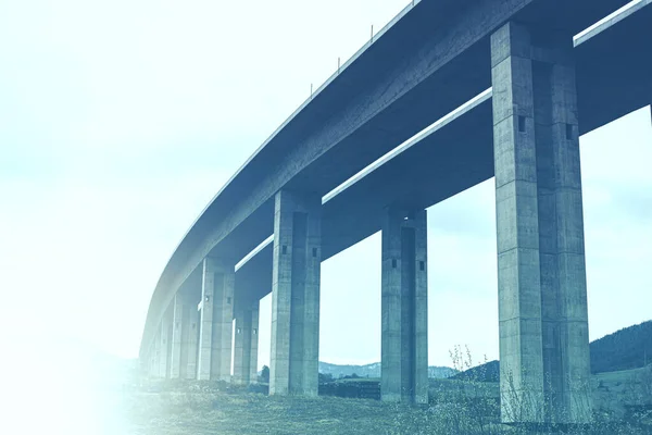 Section of highway under construction.High quality photo. — Stock Photo, Image