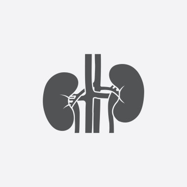 Böbrekler simge vektör çizim için web ve hareket eden