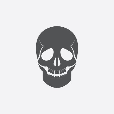 Kafatası simge vektör çizim için web ve hareket eden